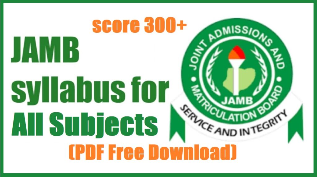 JAMB Syllabus