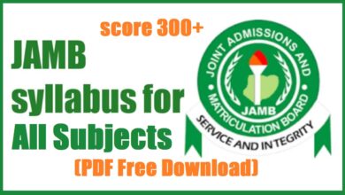 JAMB Syllabus