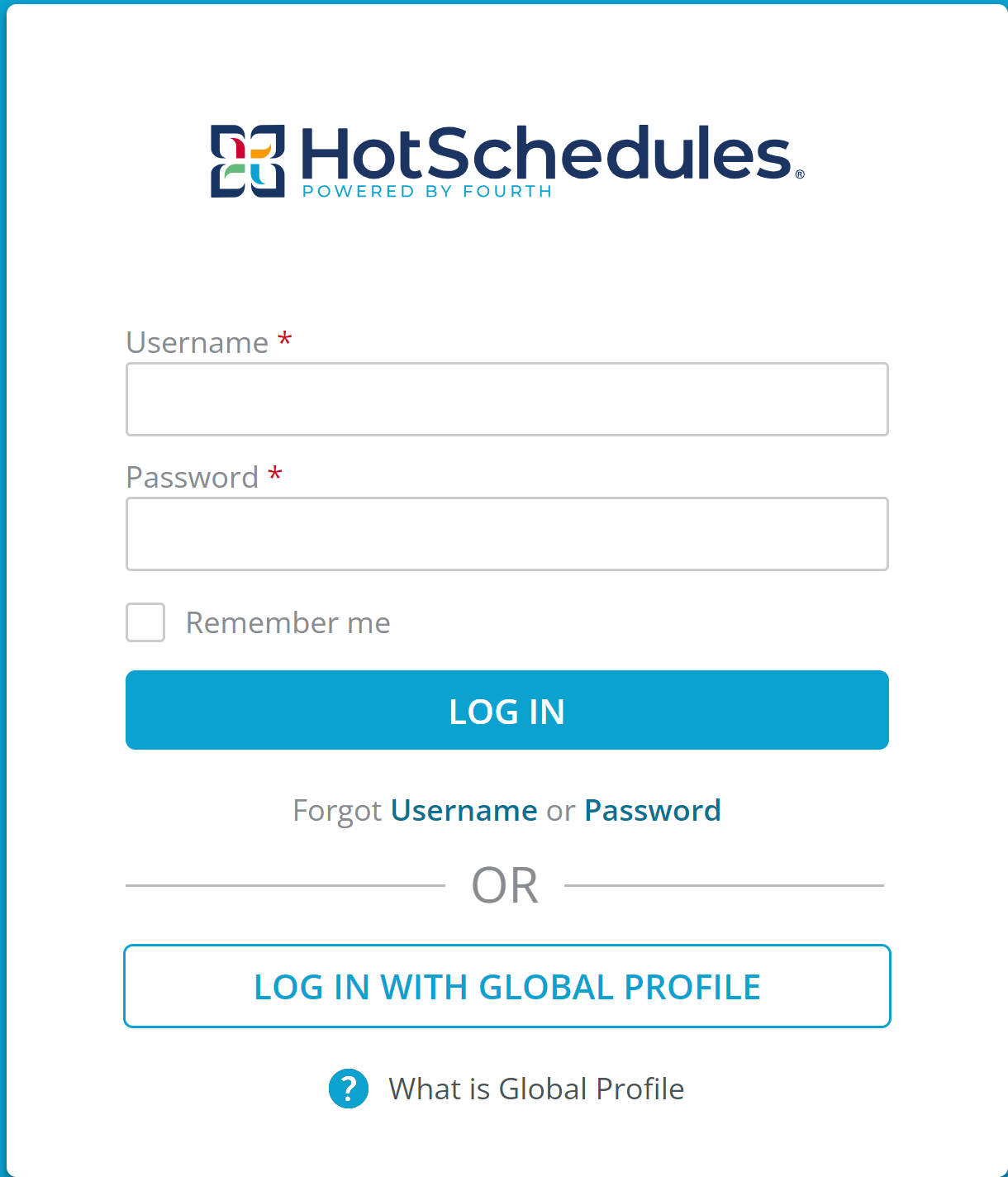 Hot Schedule Login