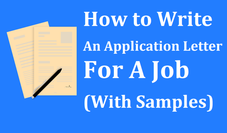 how to write an application letter for housemaid