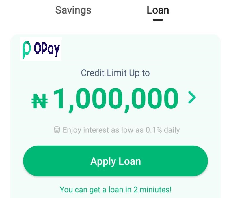 How To Borrow Money From Opay